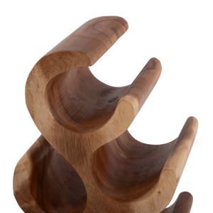 Solid wood bottle rack for 6 bottles 18x20x50cm HM9485