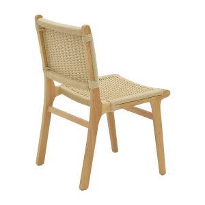 Chair Juliennatural rubber wood 61x54x85cm
