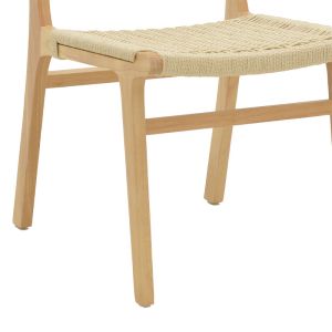 Chair Juliennatural rubber wood 61x54x85cm