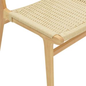 Chair Juliennatural rubber wood 61x54x85cm