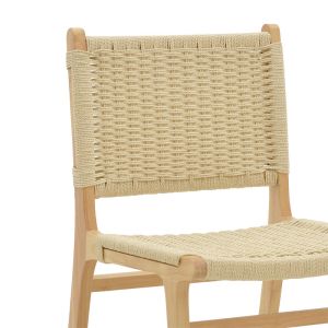 Chair Juliennatural rubber wood 61x54x85cm