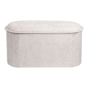 Stool Trebia cream fabric 76x38x38cm