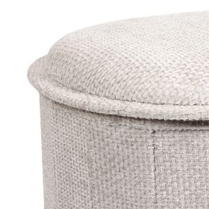 Stool Trebia cream fabric 76x38x38cm