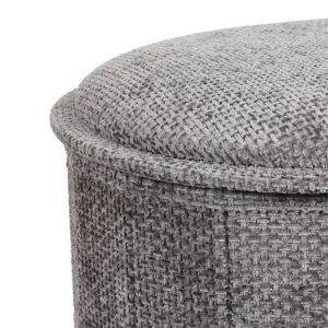 Stool Trebia gray fabric 76x38x38cm