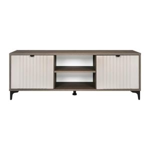Тв шкаф Aura 138 2V тютюнев цвят с кашмир 138X50X40СМ
