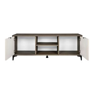 Тв шкаф Aura 138 2V тютюнев цвят с кашмир 138X50X40СМ