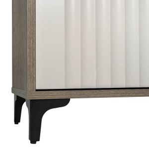 Тв шкаф Aura 138 2V тютюнев цвят с кашмир 138X50X40СМ