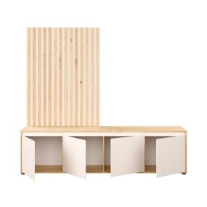 Тв шкаф Stonex Artisan Oak с пясъчен цвят 189X42X170СМ