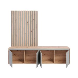 Тв шкаф Stonex Artisan Oak с цвят сайдия 189X42X170СМ