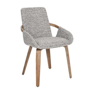 Dining chair FL6162 gray fabric 57X55X85CM