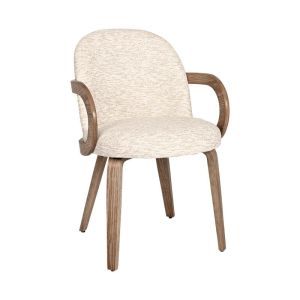 Dining chair FL6427 beige fabric 57X56X83CM