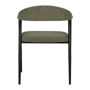 Lino dining chair with armrest and oilcloth covered seat 57X58X78CM