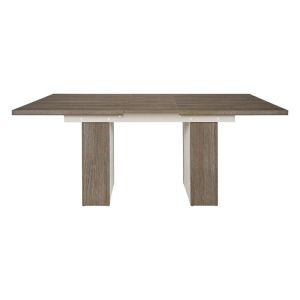 Dining table Aura tobacco with cashmere color 160(+40)X90X75