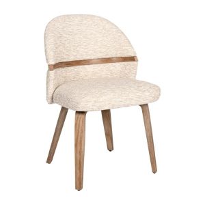 Dining chair FL6415 beige fabric 58X51X83CM