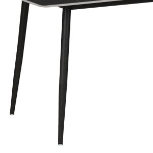 Dining table Gustasso technical stone top with black metal legs 120x60x75cm