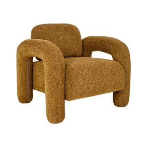 Snug Lounge armchair, mustard fabric color, 75X85X80CM