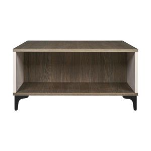 Coffee table Aura tobacco color with cashmere 80X80X41CM