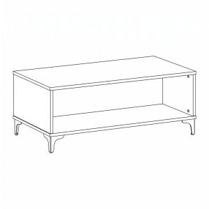 Coffee table Lumina tobacco color 120X60X41CM