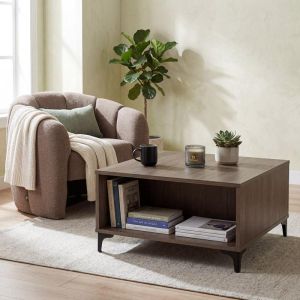 Coffee table Lumina tobacco color 80X80X41CM