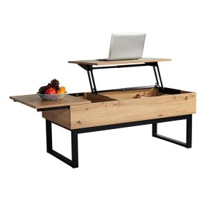 Coffee table with mechanism Industrial Edge color gray walnut modern industrial style 109x55x46cm
