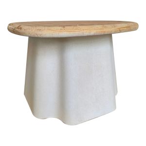 Loberta coffee tables set of 2, natural fir with white