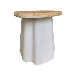 Loberta coffee tables set of 2, natural fir with white