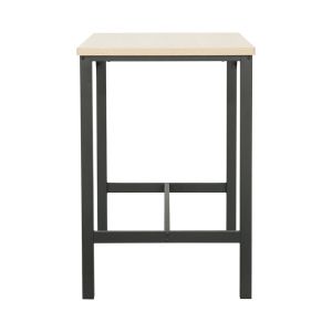 Бар комплект от 5 части Arzo в естествен цвят с черен метал 100x60x86см