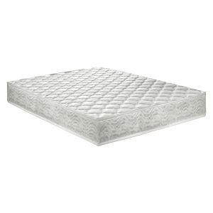 Двойно легло с матрак SUZIE HM10740, метал и дърво в цвят орех, матрак 150x200 см