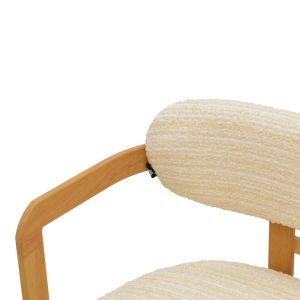 Двуместен диван Berdona, черен и бежов плат, метални крака в естествен цвят, 120x47x78см