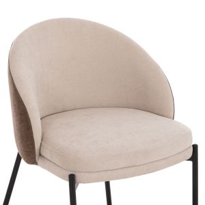 Комплект 7 части Astoria HM10933.02 Mdf плот - плат в бежово/кафяво и черни метални крака