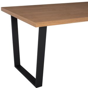 Комплект 7 части Astoria HM10933.02 Mdf плот - плат в бежово/кафяво и черни метални крака