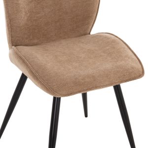 Комплект 7 части Gaff HM10935.03 с Mdf плот в орех - плат в бежово и черни метални крака