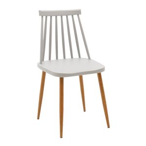 Комплект със столове Aurora бяла маса Natali черна 80x80x76см Комплект от 5 части