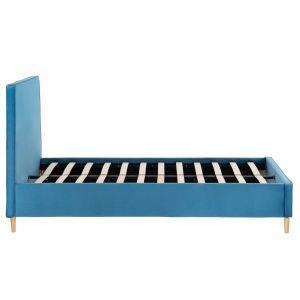 Легло персон и половина с матрак MAYLIN HM10802.01, тюркоазено кадифе, матрак 120x200 см