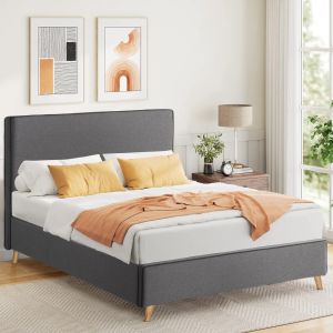Легло персон и половина с матрак MAYLIN HM10802.02, сива дамаска, матрак 120x200 см