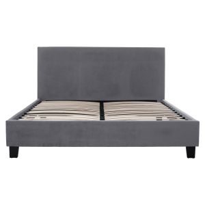 Легло с матрак BECCA HM10760.02, сива дамаска, за матрак 150x200 см
