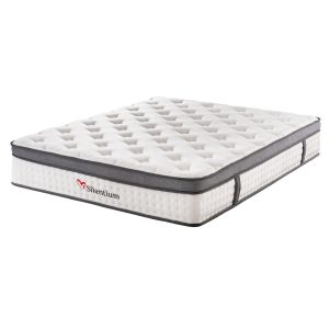Легло с матрак BECCA HM10803.01, бяла еко кожа, за матрак 150x200 см