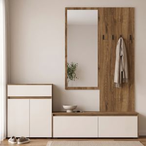 Мебел за антре Ansia орех дъб 210x44.7x175см
