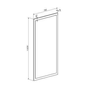 Мебел за антре Ansia орех дъб 210x44.7x175см