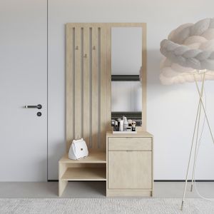 Модул за антре с огледало Citra sonoma 100x34.3x199.5см