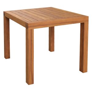 Помощна маса Beach Square Bler HM6532, акациево дърво - естествен цвят, 44X44X40 висулка.