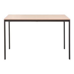 Трапезна маса Faragio със столове Ezra cappuccino черна с естествен нюанс 120x75x75см Комплект от 5 части