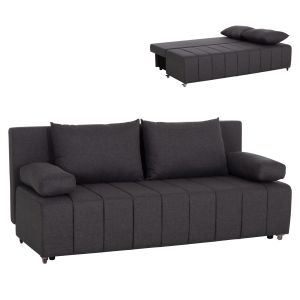 Троен разтегателен диван KEND HM3313.01, сива дамаска 188x85x82H см