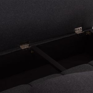 Троен разтегателен диван KEND HM3313.01, сива дамаска 188x85x82H см