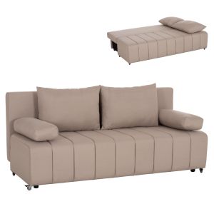 Троен разтегателен диван KEND HM3313.03, светлобежова дамаска 188x85x82H см