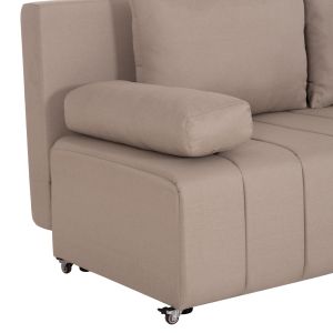 Троен разтегателен диван KEND HM3313.03, светлобежова дамаска 188x85x82H см