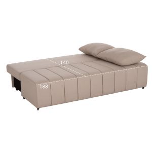 Троен разтегателен диван KEND HM3313.03, светлобежова дамаска 188x85x82H см