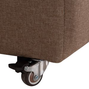 Троен разтегателен диван KEND HM3313.04, светлокафява дамаска 188x85x82H см