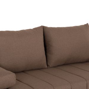 Троен разтегателен диван KEND HM3313.04, светлокафява дамаска 188x85x82H см