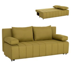 Троен разтегателен диван KEND HM3313.07, светлозелена дамаска 188x85x82H см